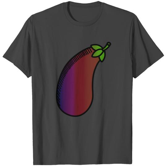 Abstract Aubergine Eggplant Design T Shirts