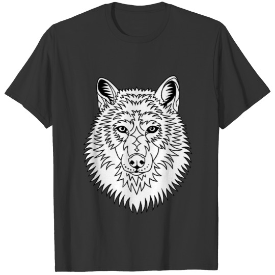 Abstract wolf - ink illustration T Shirts