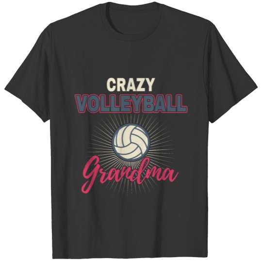 Volleyball Grandma player gift idea Team beach T-shirt