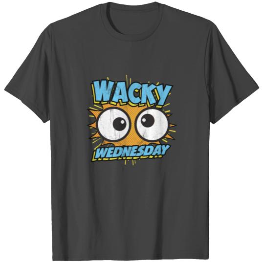 Wacky Wednesday Googly Eyes Silly Comic Style Kids T Shirts