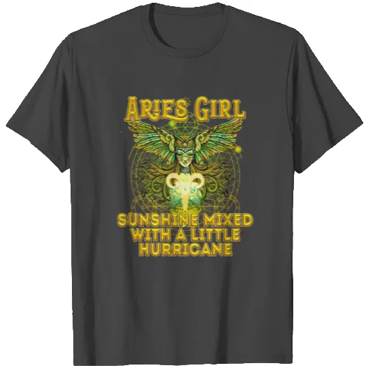 Aries Girl Sunshine Hurricane T Shirts February