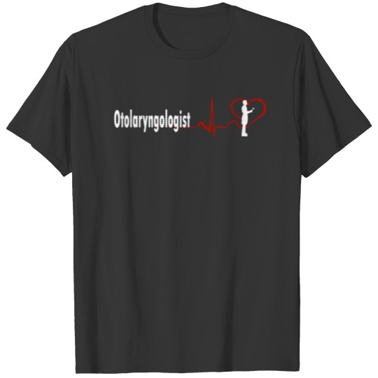 STYLISH OTOLARYNGOLOGIST HEARTBEAT DESIGN T-shirt
