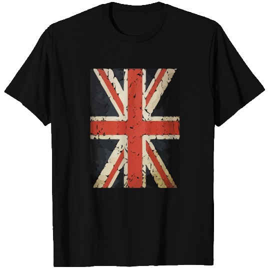 union jack british flag T Shirts