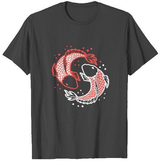 Traditional Koi Fish Ying Yang Carp Coy Koi Gift T Shirts