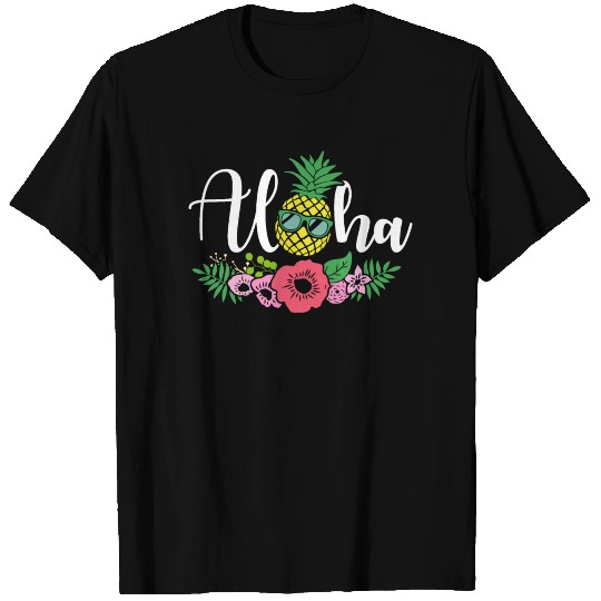 Hawaii Pineapple Summer Aloha gift idea T Shirts