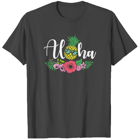 Hawaii Pineapple Summer Aloha gift idea T Shirts