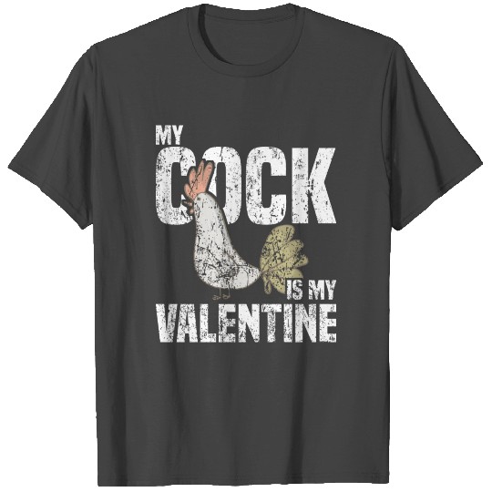 My Cock Is My Valentine Funny Penis Wordplay Gift T Shirts