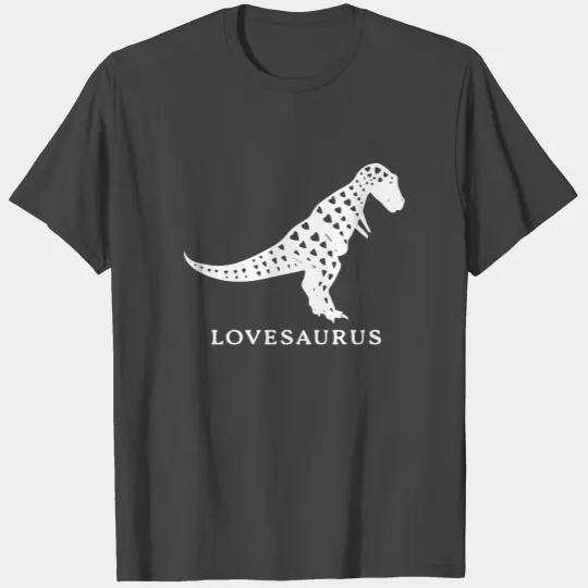 Lovesaurus T Shirts Valentine's Day Love Heart Dino T