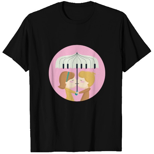 Piano / Umbrella / Piano / Lovers T Shirts