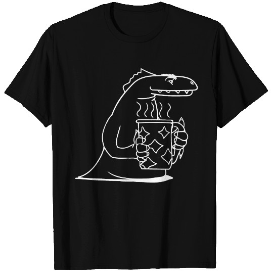 Dinosaur with coffee cup / Dino T Shirts