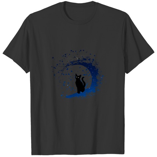 cat surfing cat designs by diegoramonart T-shirt