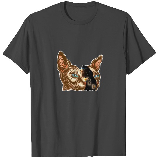 cats galaxy cat designs by diegoramonart T Shirts