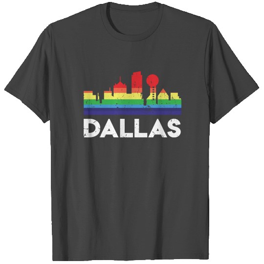 LGBT Flag Rainbow T Shirts LGBT Dallas City Pride