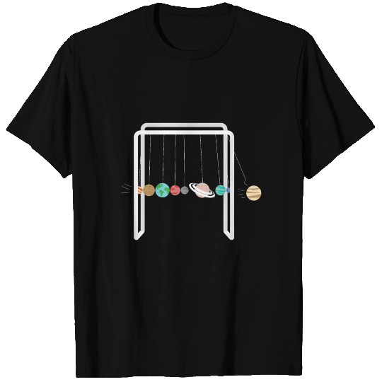 Solar System Planets Pendulum Space Science Nerd T Shirts
