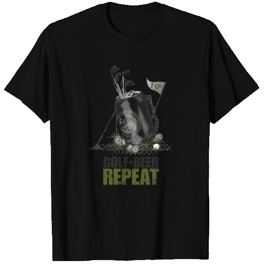 Golf Beer Repeat T Shirts