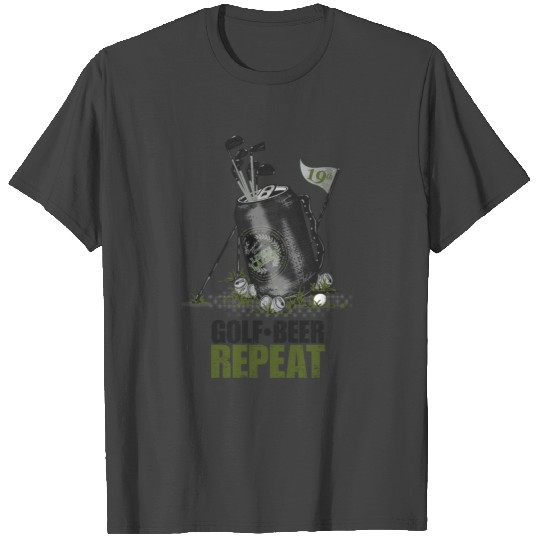 Golf Beer Repeat T Shirts