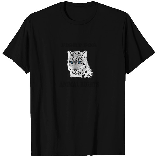 Fight for Animal Rights Snow Leopard T Shirts