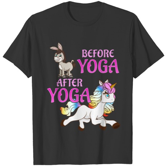 Yoga Unicorn Exercise Class Funny Gift T Shirts