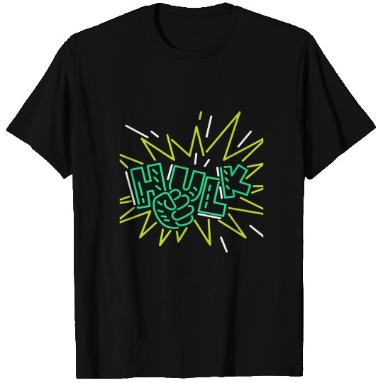 Neon Hulk T Shirts By Marvel Design By Humans----PD