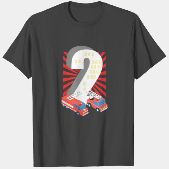 Fire Brigade T Shirts 2nd Birthday Boys Fire Trolle