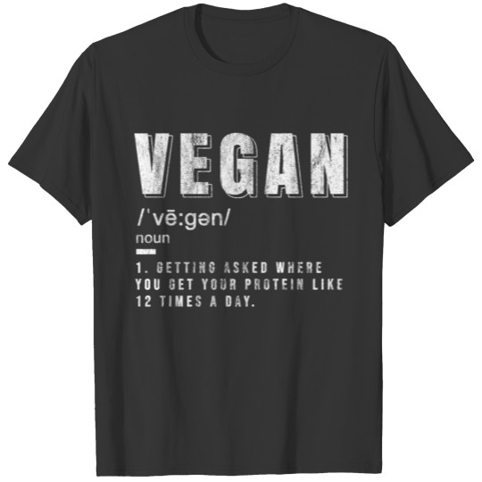 Vegan diet vegetarian T-shirt