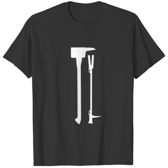 Firefighter Tools - Sledgehammer and Crowbar T-shirt