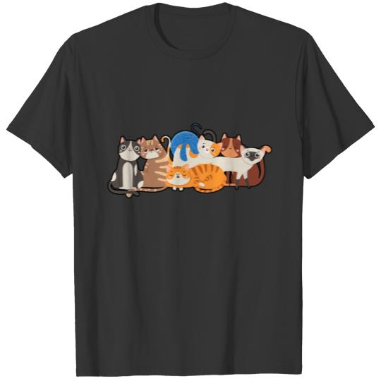 cat designs by diegoramonart T-shirt