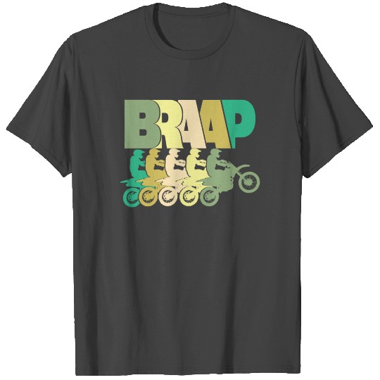 Dirt Biking Motocross Supercross Mens - Braap T Shirts