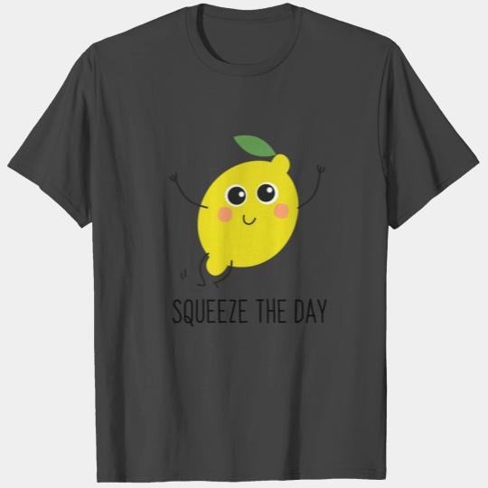 Fruit Squeeze The Day Lemon Funny Gift T Shirts