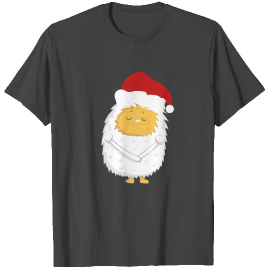 Yeti Christmas Santa Claus Hat Funny Gift T Shirts