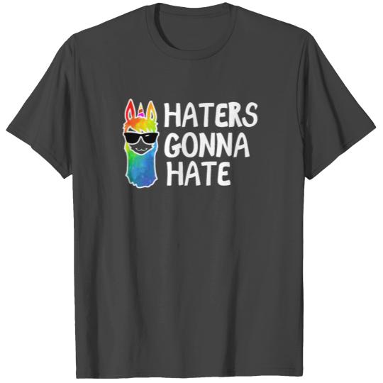 Llama haters gonna hate T Shirts