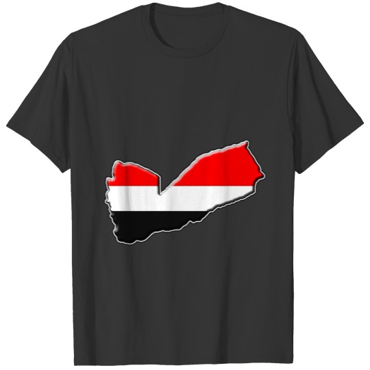 Yemen Flag Map T-shirt