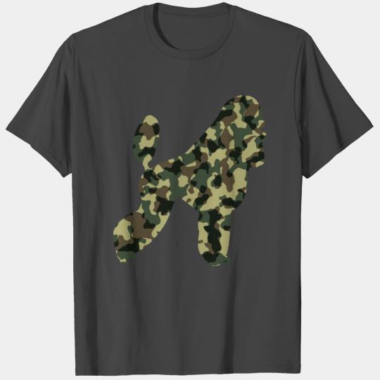 Poodle Dog Camouflage Green Army Gift T Shirts