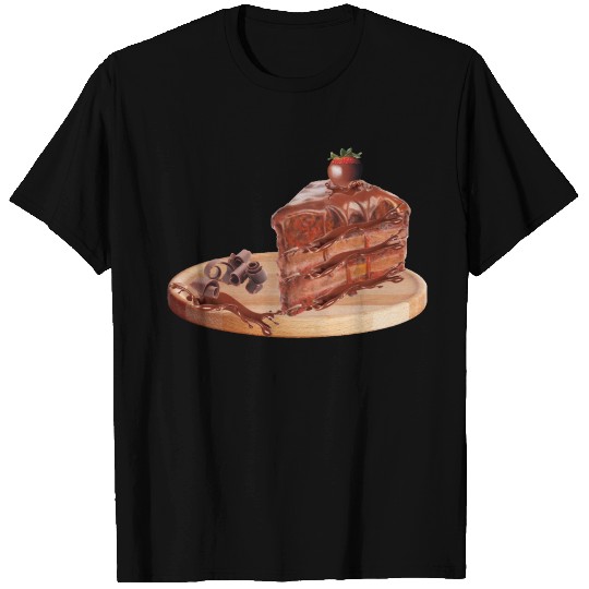 Delicious Melting Dark Chocolate Cake T Shirts