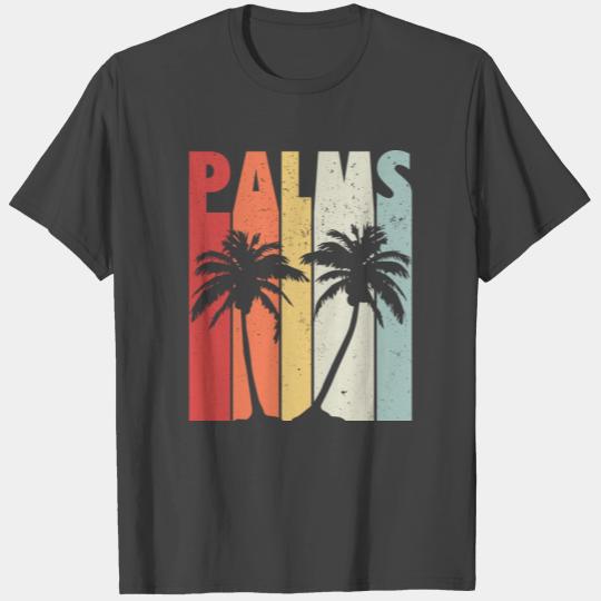 Palm Tropical Tree Retro Vintage Cool Gift T Shirts
