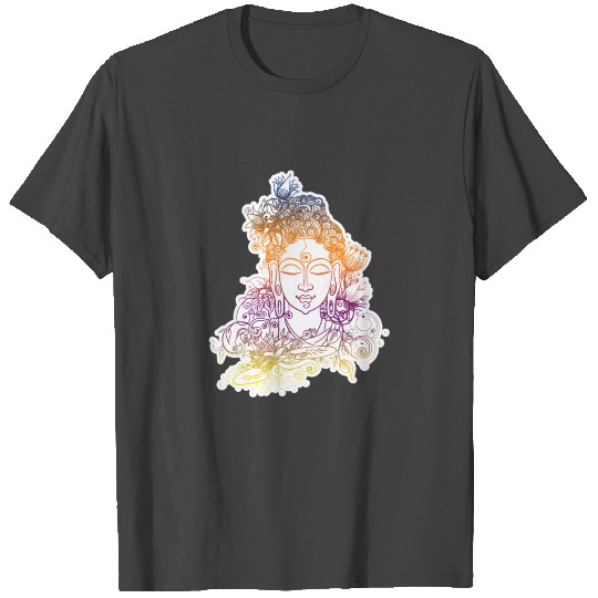 buddha meditation spiritual namaste meditaion goa T Shirts