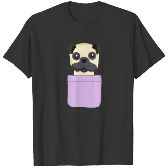 Cute Dog in Pocket Pug Dutch Mastiff funny gift T Shirts