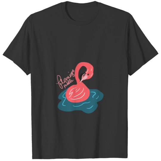 Flamingo Puddle for Men, Women and Kids T Shirts