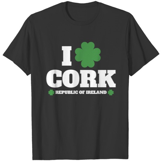 I Love Irish Cork T-shirt