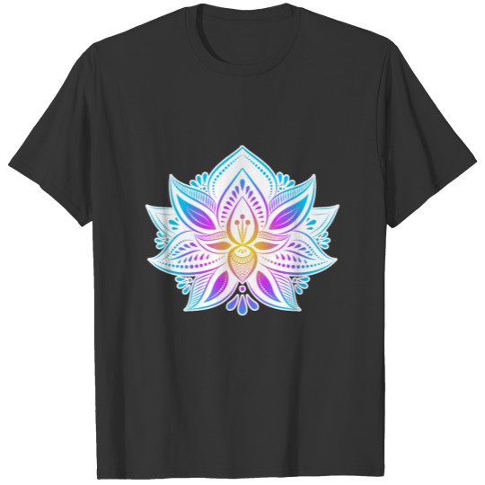 mandala flower spiritual namaste meditaion goa T Shirts