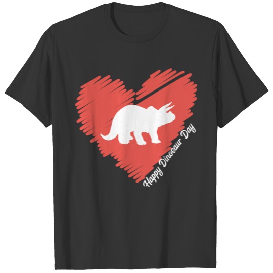 Happy Triceratops Dinosaur Day Gift T Shirts