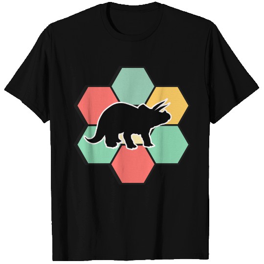 Dinosaur Gift Triceratops Retro T Shirts