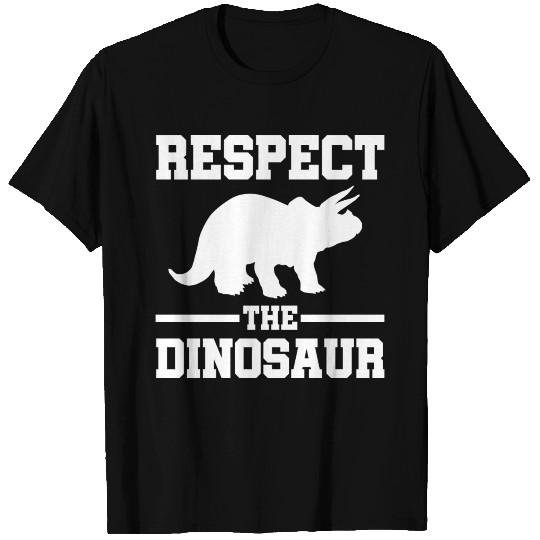 Respect the Triceratops Dinosaur Gift T Shirts