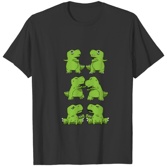 T-Rex Fusion Short Arms Dino Funny Gift T Shirts