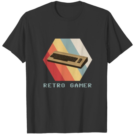 Retro gamer gaming vintage retro computer T-shirt
