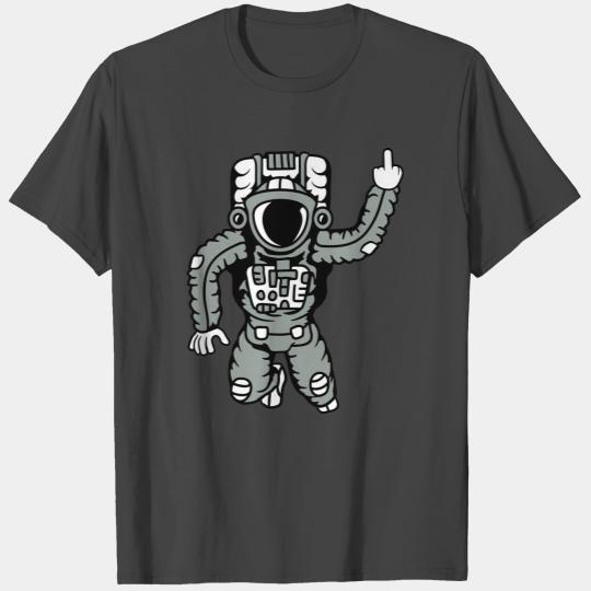 earth planet waving astronaut space cosmonaut spac T Shirts
