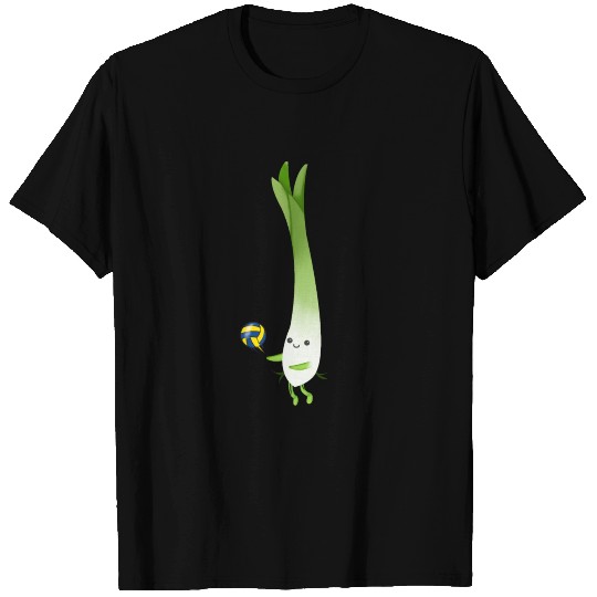 Spring onion plays volleyball T Shirts