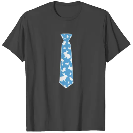 Bunny Rabbit Tie Funny Easter Pattern Men Boys T Shirts