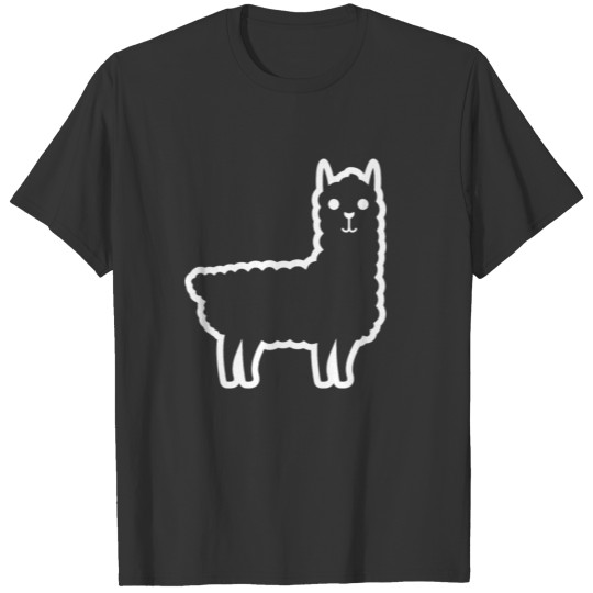 Alpaca Minimalistic Design for Men, Women and Kids T-shirt