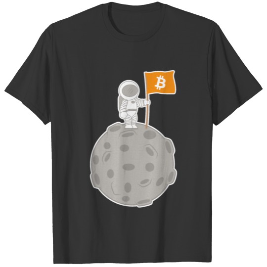 Cryptocurrency Astronaut Bitcoin Funny Nerd Gift T-shirt